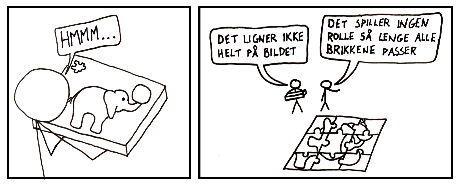Koherensteori krever at alle pusslespillbrikkene passer sammen. Men kanskje finnes det flere måte å pussle sammen det samme pusslespillet på?
